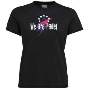 HEAD WAP STAR Padel T-Shirt Women BLACK 01