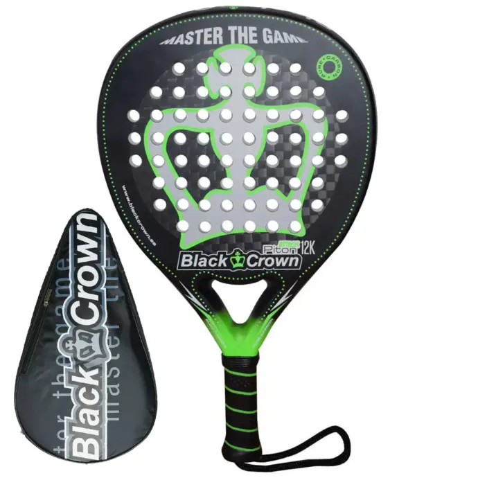 BLACK CROWN PADEL RACKET PITON ATTACK 12K Image 1