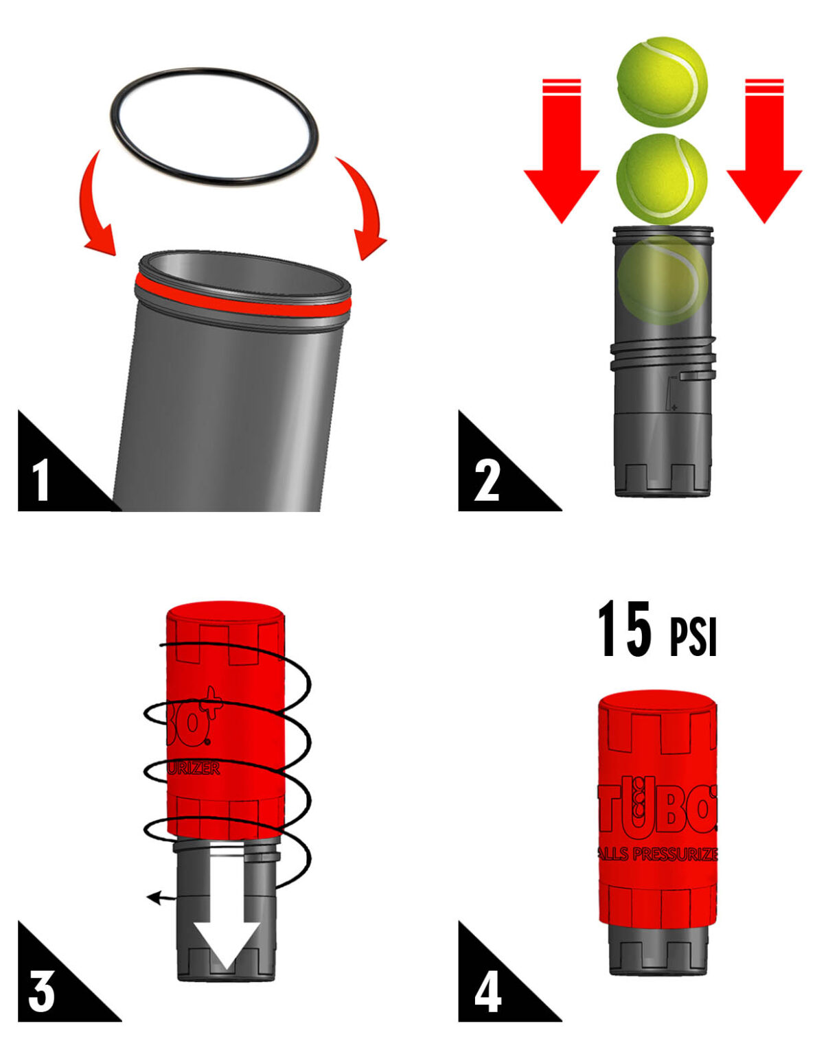 Tubox3 Pressurized Tube for Padel Balls* - Image 2