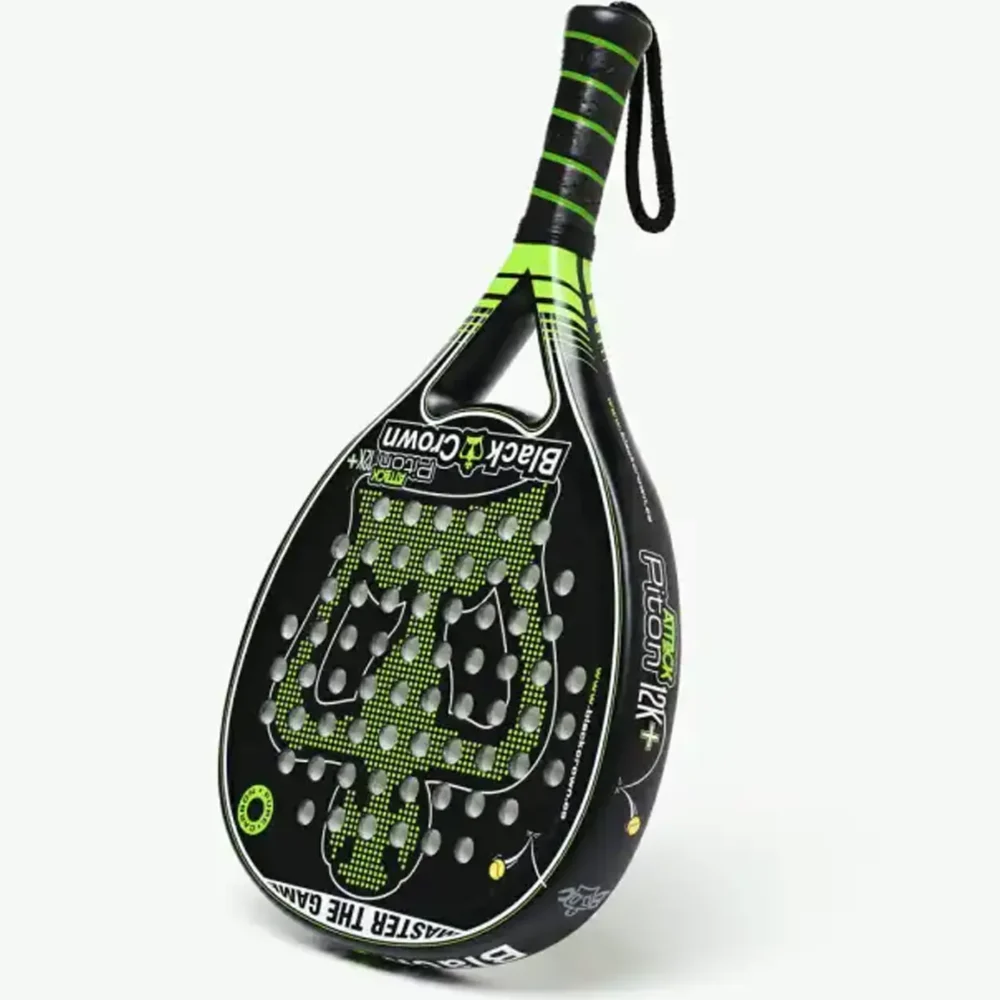 Black Crown Piton Attack 12K+ Padel Racket, Paddle Rackets Image 3