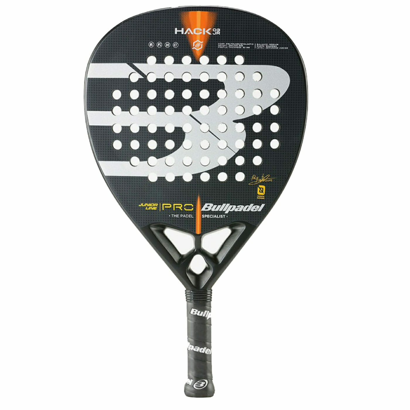 BULLPADEL HACK JUNIOR 22 PADEL RACKET BULLPADEL HACK JUNIOR 22 PADEL RACKET