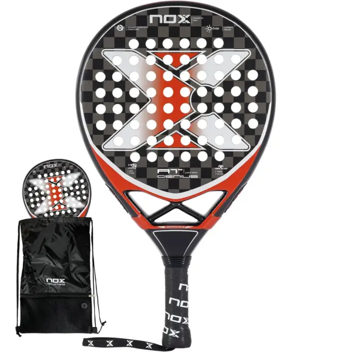 NOX AT10 Genius JR Padel Racket 2023, 2024 padel rackets with cover bags image 1