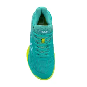 NOX AT10 LUX TurquoiseLime Padel Shoes Image 5
