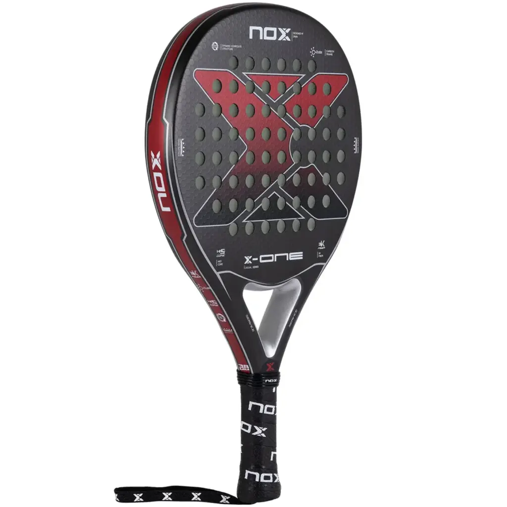 NOX X-ONE Red Padel Racket 2023, rackets with cover bag Image 2