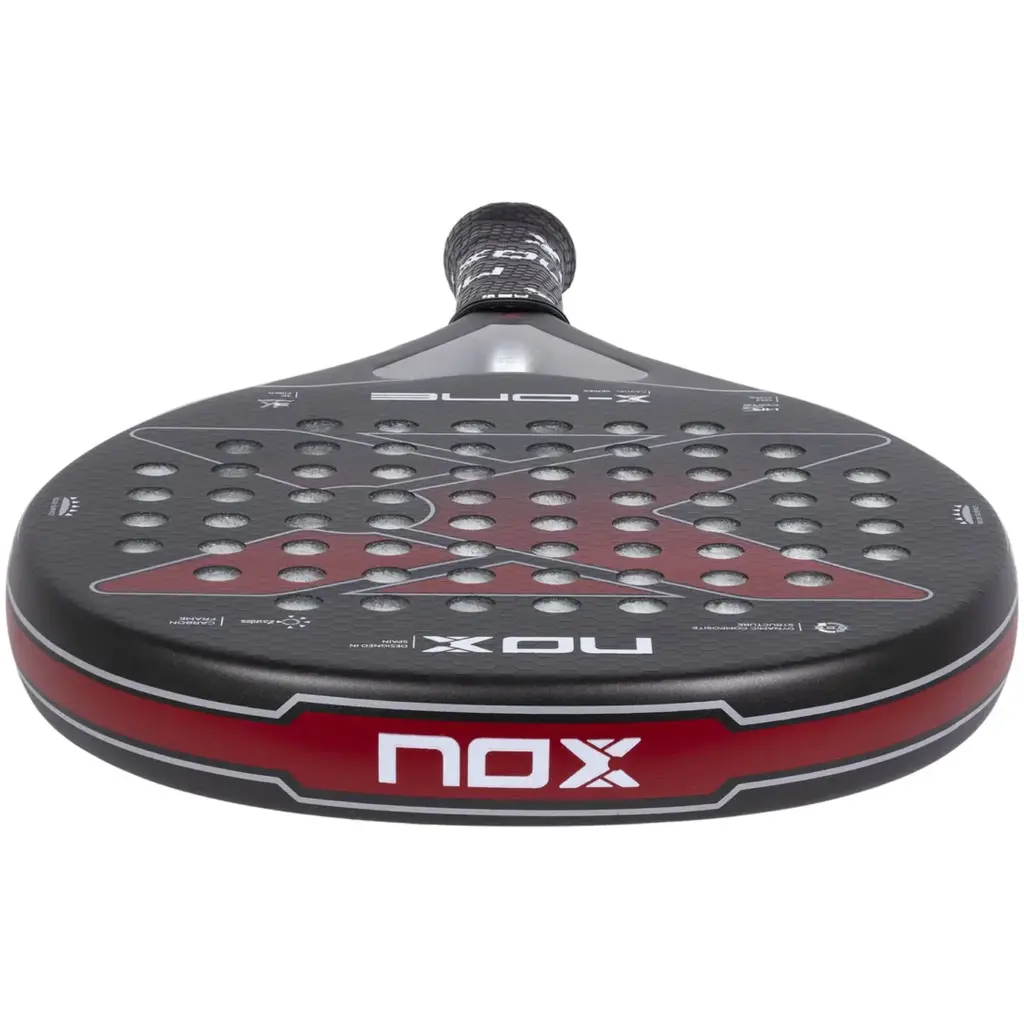 NOX X-ONE Red Padel Racket 2023, rackets with cover bag Image 4