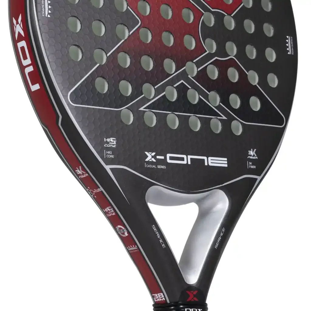 NOX X-ONE Red Padel Racket 2023, rackets with cover bag Image 6