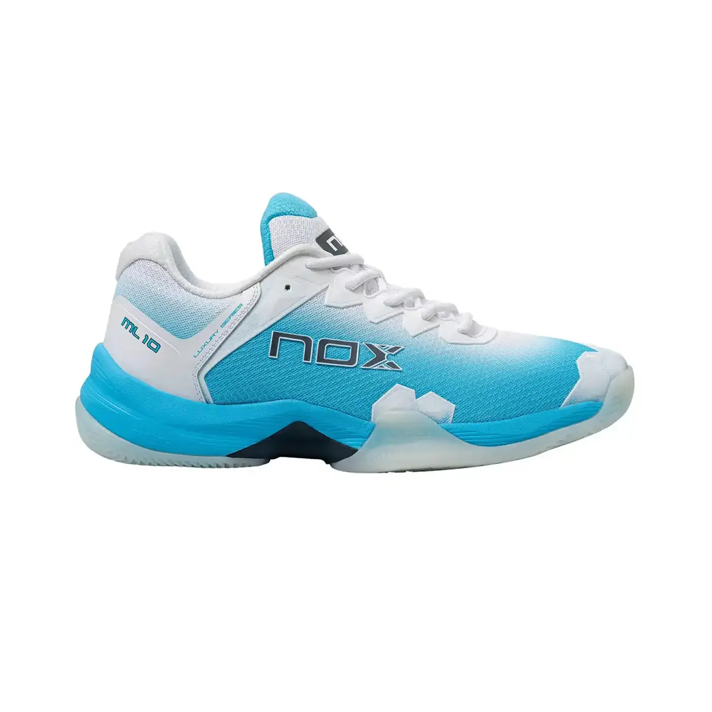 Nox ML10 HEXA WhiteAquarius PADEL SHOES Image 1 Nox ML10 HEXA WhiteAquarius PADEL SHOES Image 1