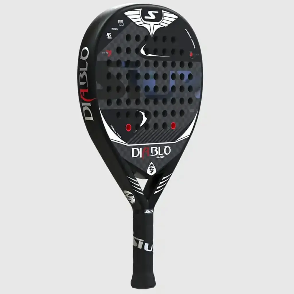 SIUX Diablo Black Padel Racket, Siux padel rackets Image 2