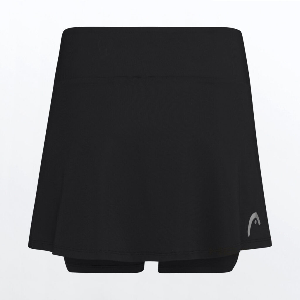 HEAD CLUB Basic Skort Women Black Padel Apparel