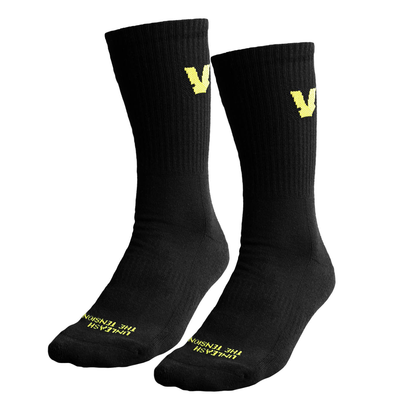 Volt Black Padel Socks FUSION Pack of 2 Image 1 Volt Black Padel Socks FUSION Pack of 2 Image 1