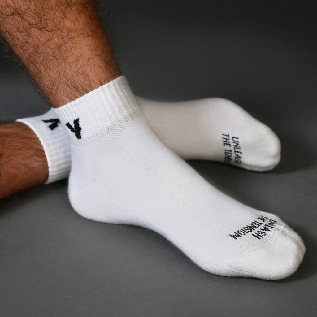 Volt WHITE Padel Socks FUSION Pack of 2 image 2