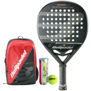 BULLPADEL IONIC CONTROL 2022 Padel Racket + VERTEX Padel Backpack + 3 Padel Ball