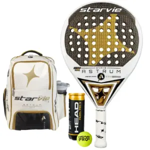 Starvie Astrum Eris Padel Racket + Astrum Eris Backpack + 3 Padel Balls