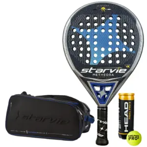 Starvie Metheora Warrior 2022 Padel Racket + Metheora Warrior Padel Bag + 3 Padel Balls