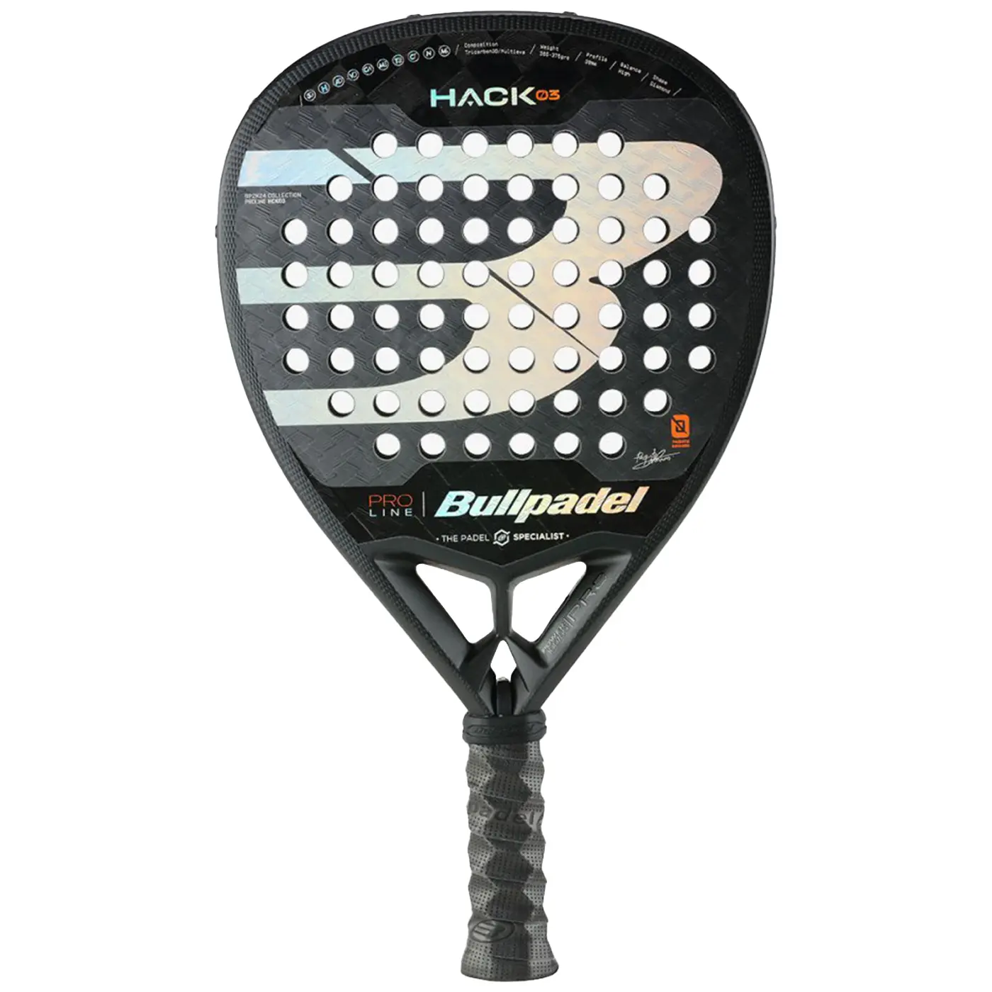 BULLPADEL HACK 03 24 Padel Racket Image 1 BULLPADEL HACK 03 24 Padel Racket Image 1