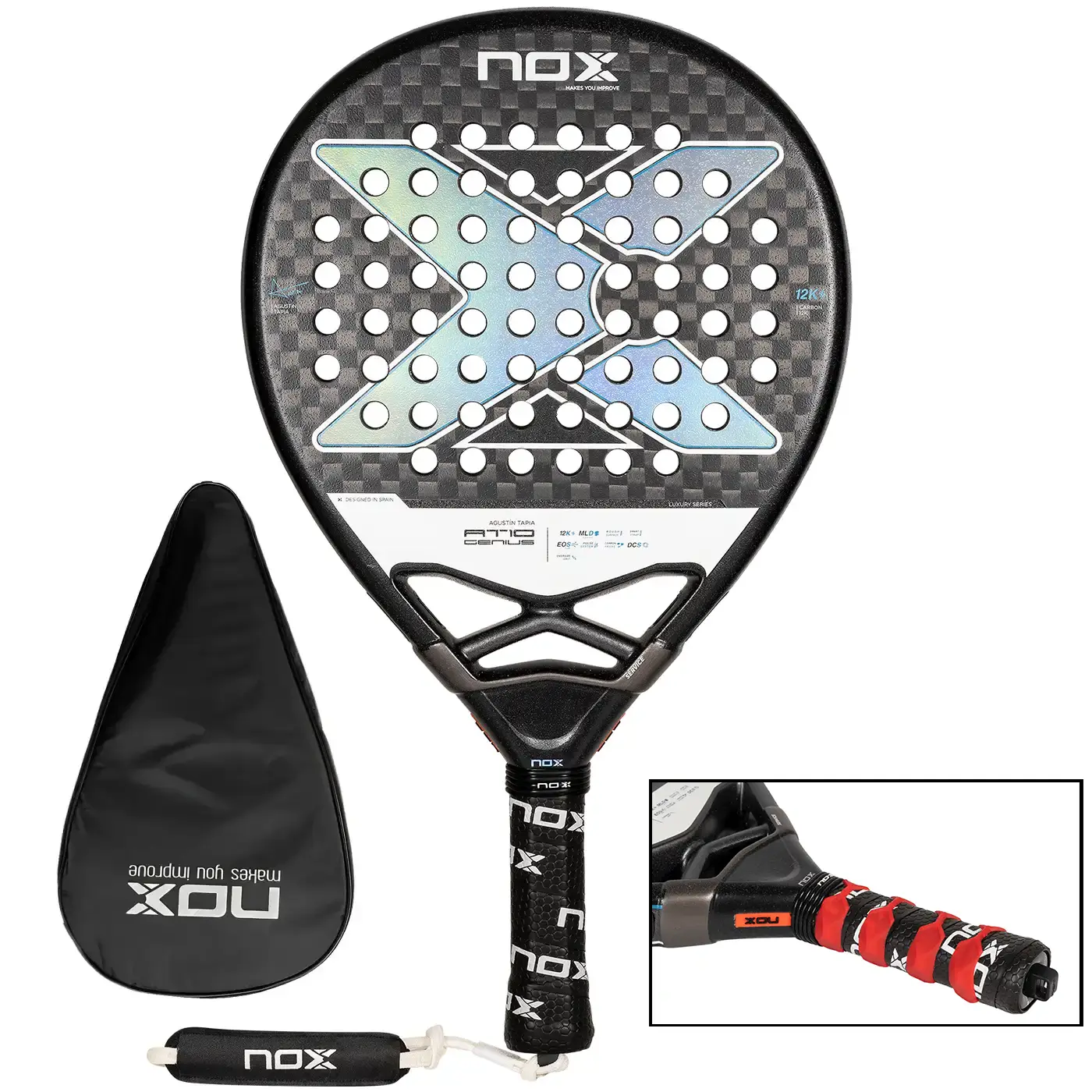 NOX AT10 Luxury GENIUS 12K Padel Racket 2024, Nox Padel Rackets 2024 Image NOX AT10 Luxury GENIUS 12K Padel Racket 2024, Nox Padel Rackets 2024 Image