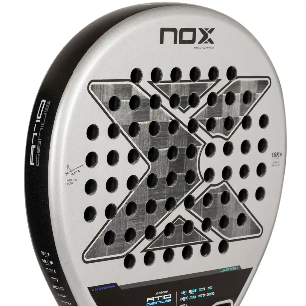 NOX AT10 Luxury GENIUS 18K Alum Padel Racket 2024, nox 2024 Padel Rackets Image 5