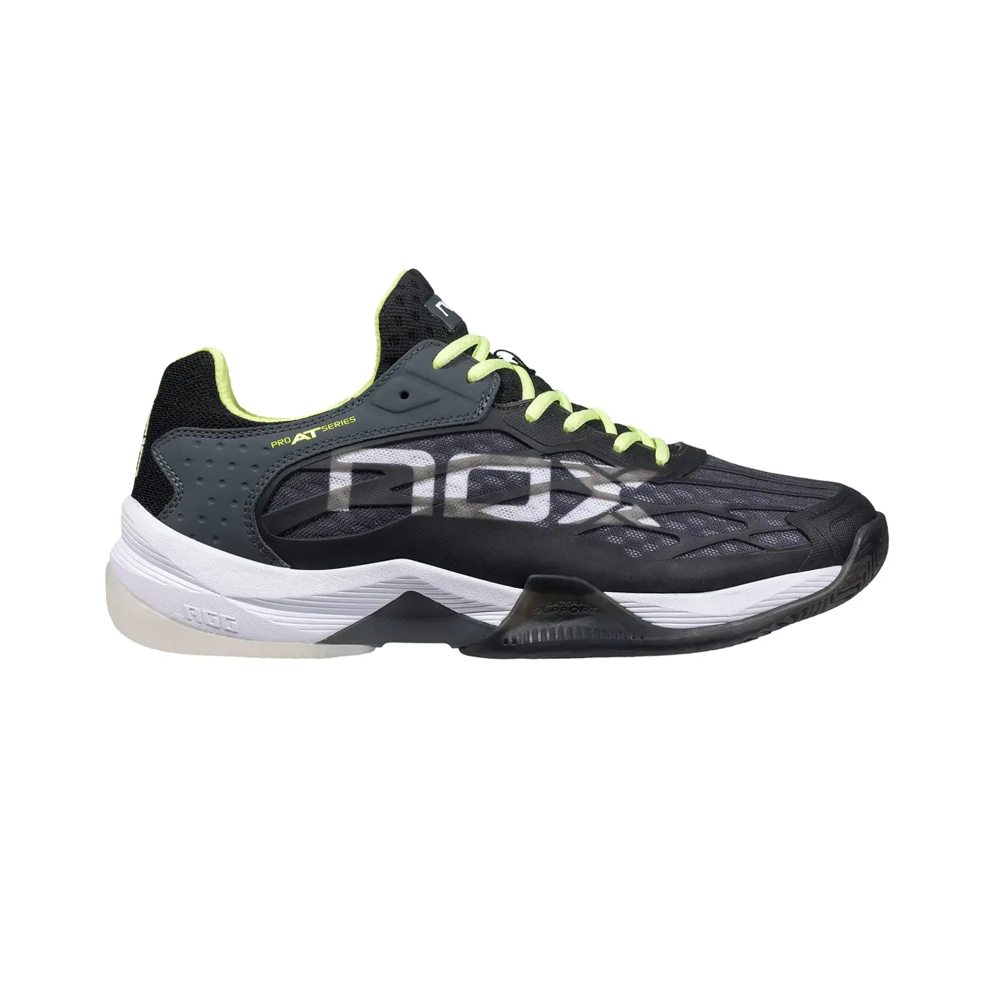 AT10 LUX Padel Shoes BlackSharp GreenGrey, 2024 padel sheos Image 1 AT10 LUX Padel Shoes BlackSharp GreenGrey, 2024 padel sheos Image 1