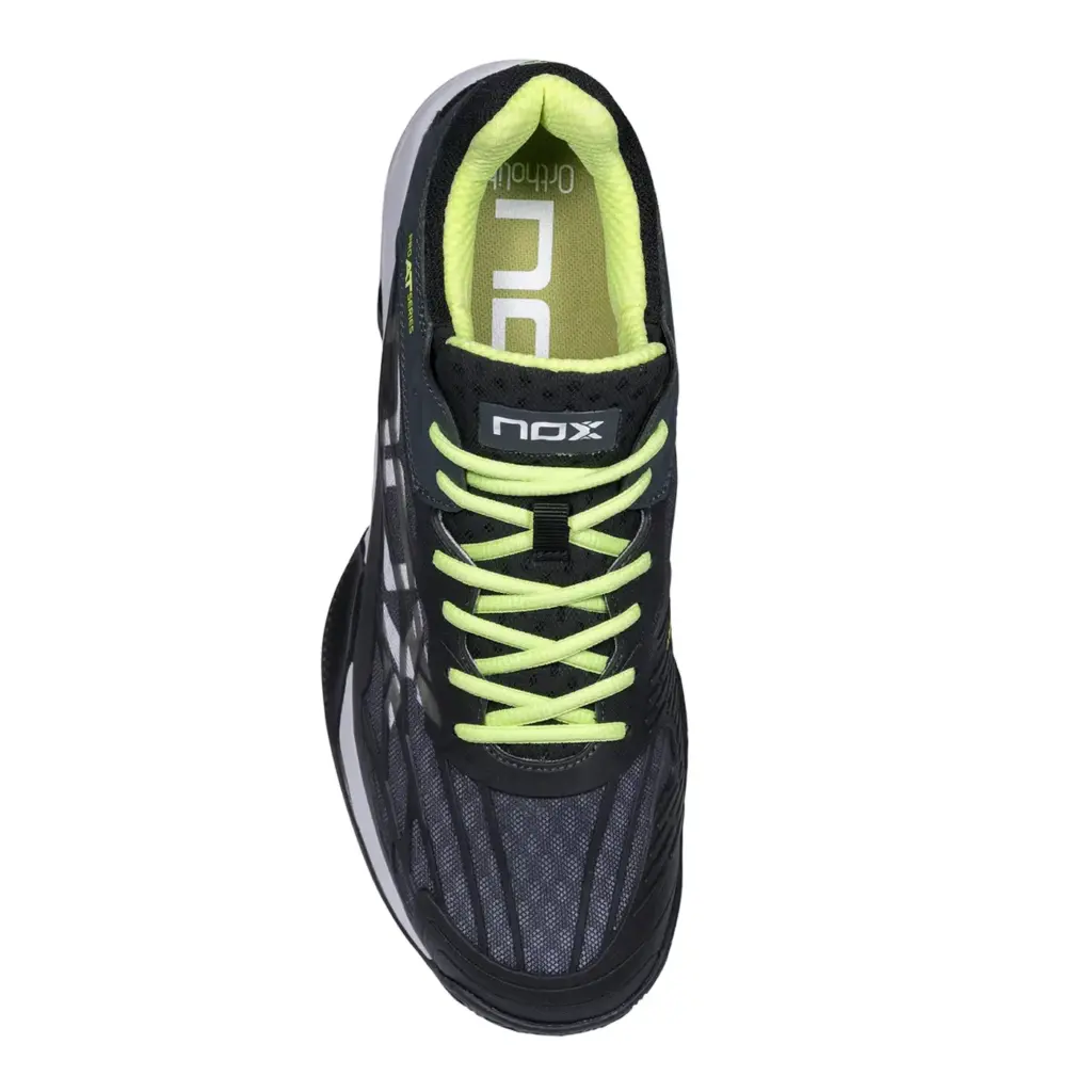 AT10 LUX Padel Shoes BlackSharp GreenGrey, 2024 padel sheos Image 6