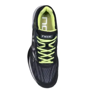 AT10 LUX Padel Shoes BlackSharp GreenGrey, 2024 padel sheos Image 6