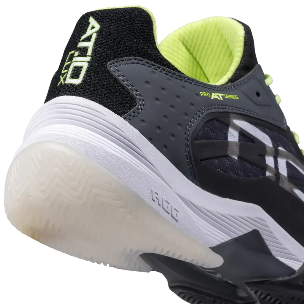 AT10 LUX Padel Shoes BlackSharp GreenGrey, 2024 padel sheos Image 7