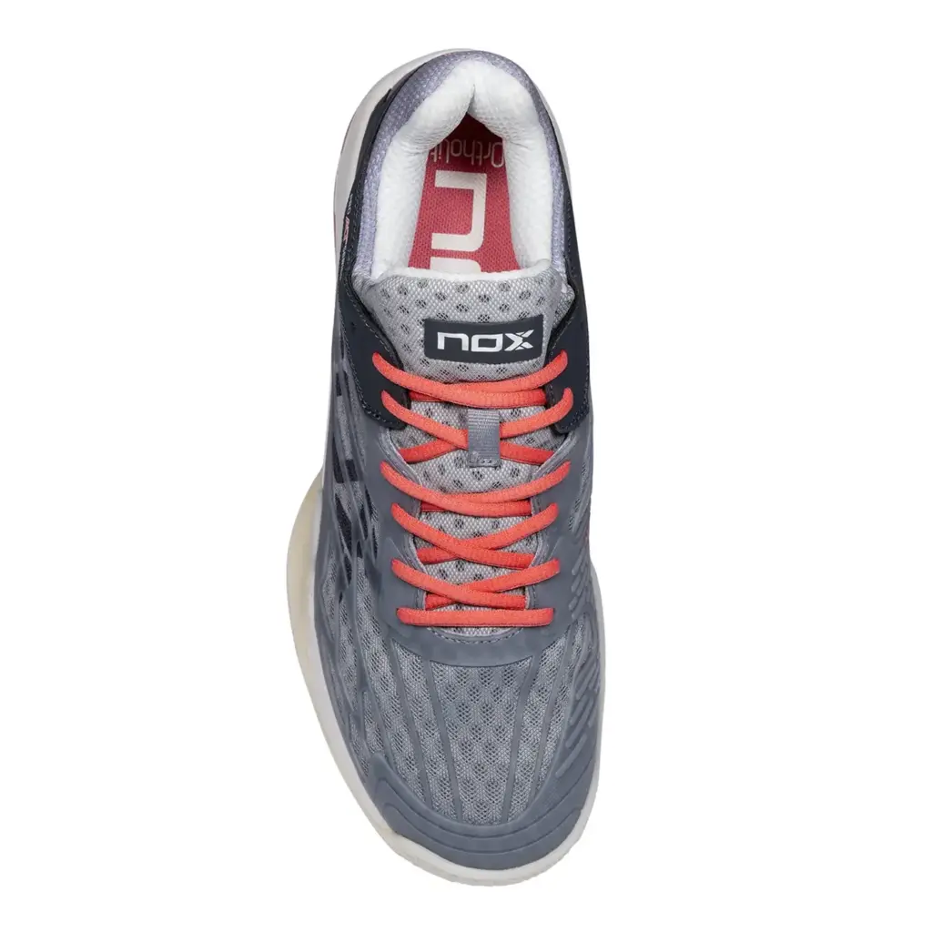 AT10 LUX Padel Shoes Cool GreyGeorgia Peach Image