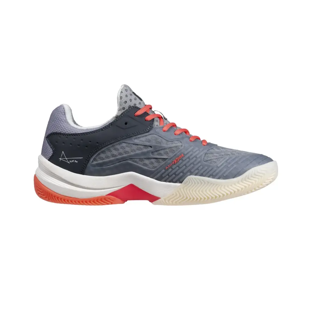 AT10 LUX Padel Shoes Cool GreyGeorgia Peach Image 2