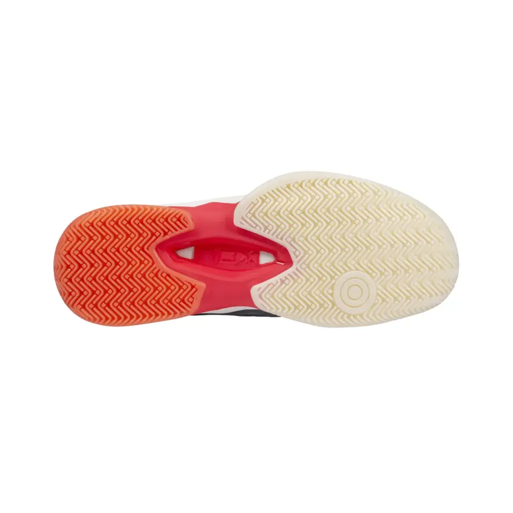 AT10 LUX Padel Shoes Cool GreyGeorgia Peach Image 3