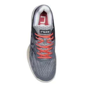 AT10 LUX Padel Shoes Cool GreyGeorgia Peach Image