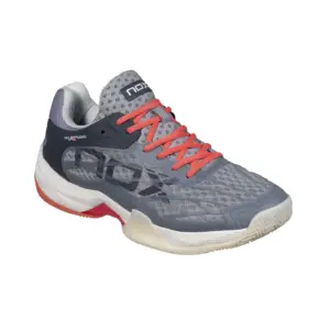 AT10 LUX Padel Shoes Cool GreyGeorgia Peach Image 4