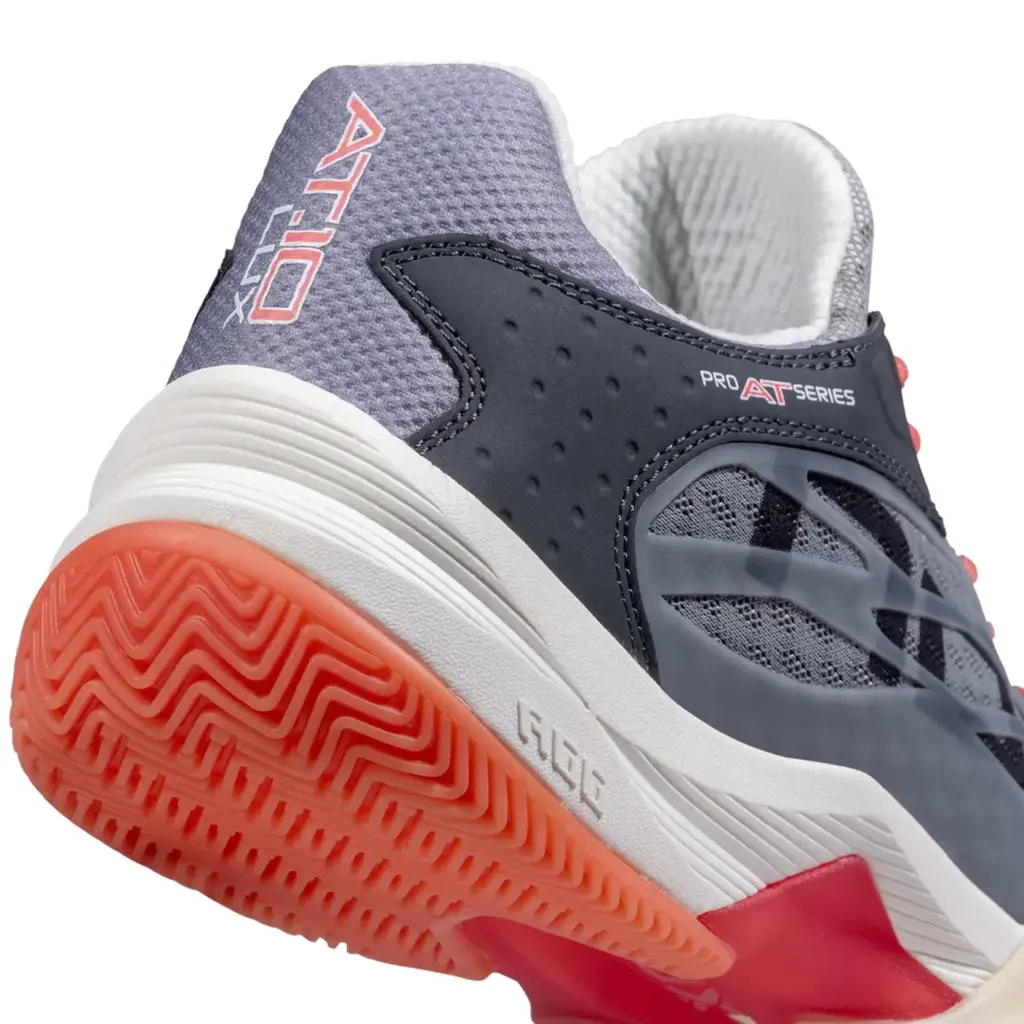 AT10 LUX Padel Shoes Cool GreyGeorgia Peach Image 6
