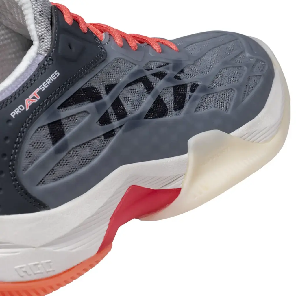AT10 LUX Padel Shoes Cool GreyGeorgia Peach Image 8