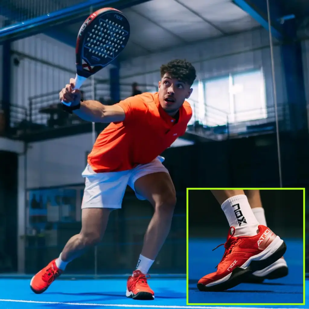Nox Padel Shoes AT10 RedBlack padel shoes for men Image 11