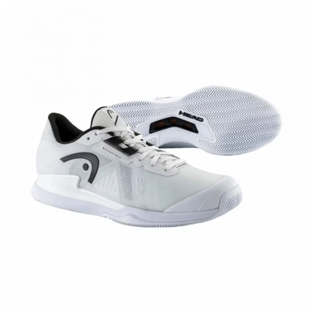 HEAD SPRINT PRO 3.5 CLAY Men's Padel Shoes White - Black Image 2