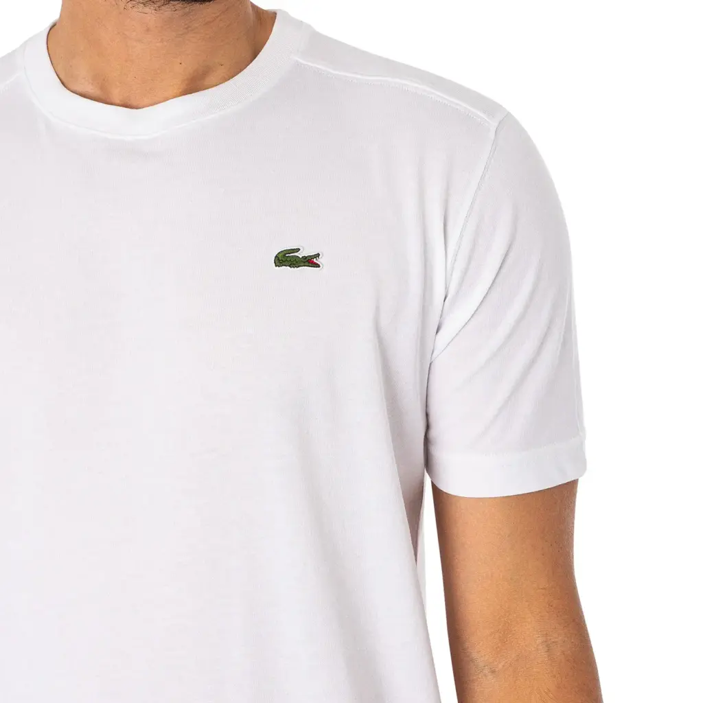 Lacoste Sport Embroidered Logo T-Shirt - White padel Shirt Image 3