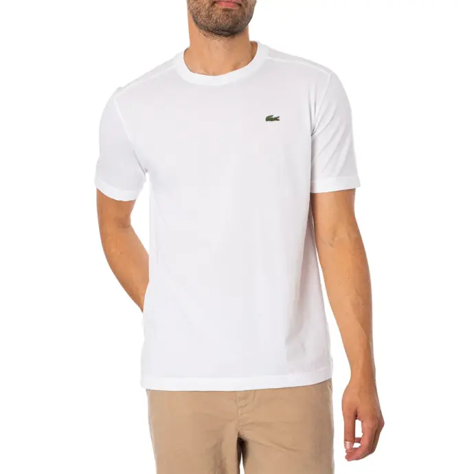 Lacoste Sport Embroidered Logo T-Shirt - White padel Shirt Image 5