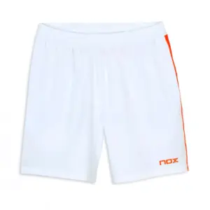 NOX Pro Padel Shorts White Red Image 1