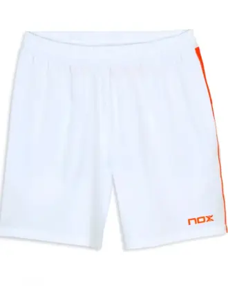 NOX Pro Padel Shorts White Red Image 1