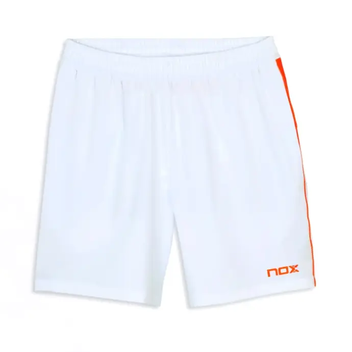 NOX Pro Padel Shorts White Red Image 1