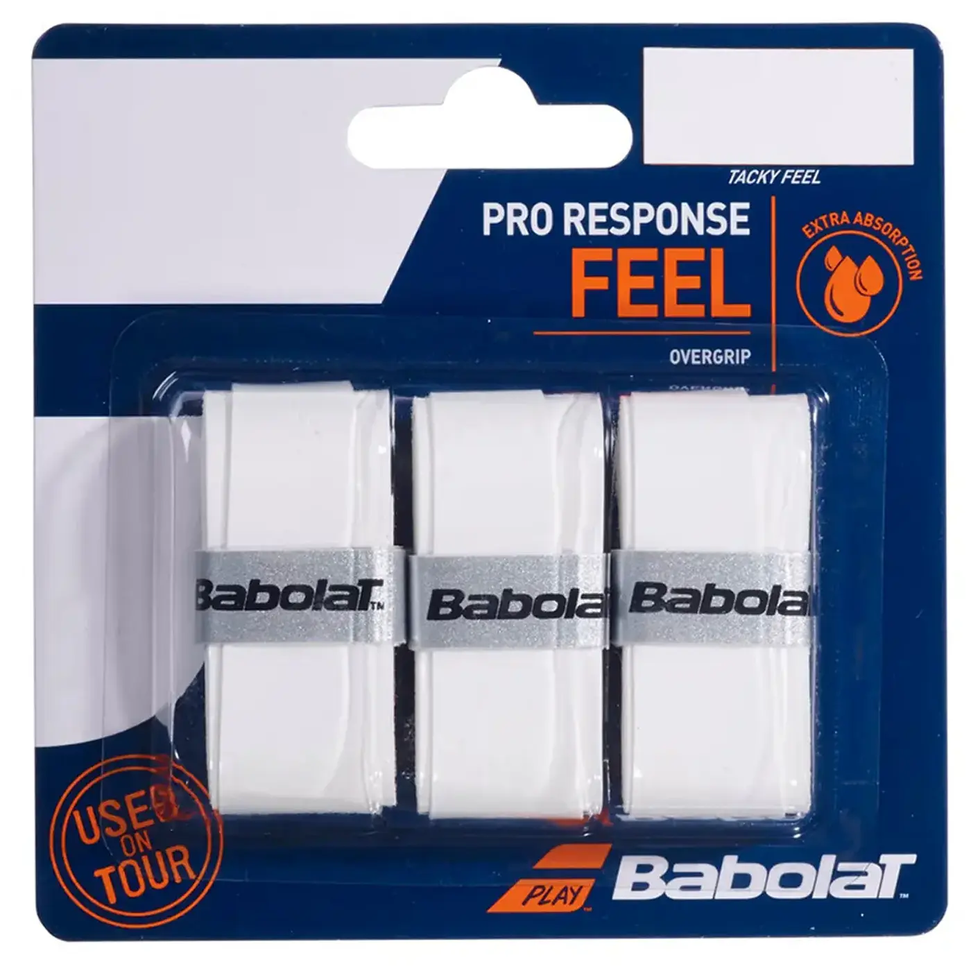 BABOLAT OVERGRIP PRO RESPONSE X3 WHITE BABOLAT OVERGRIP PRO RESPONSE X3 WHITE