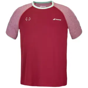 Babolat CREW NECK JUAN LEBRÓN Padel Shirt Maroon