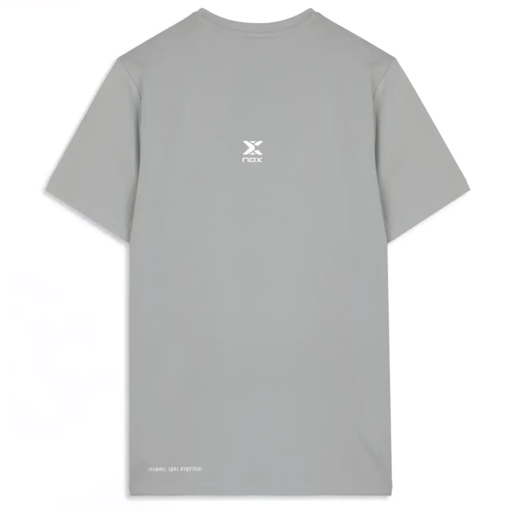 Nox Team Regular Men's Padel T-Shirt Gray Image 2