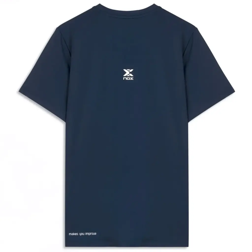 Nox Team Regular Men's Padel T-Shirt Navy Blue Image 4