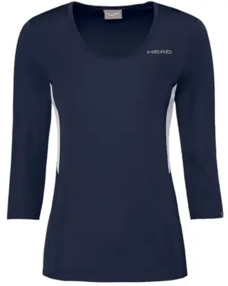Head Club Tech 3 4 Women's Padel T-Shirt Navy Image 2