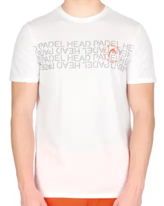 Head Logo Padel T-Shirt SPW White Image 3