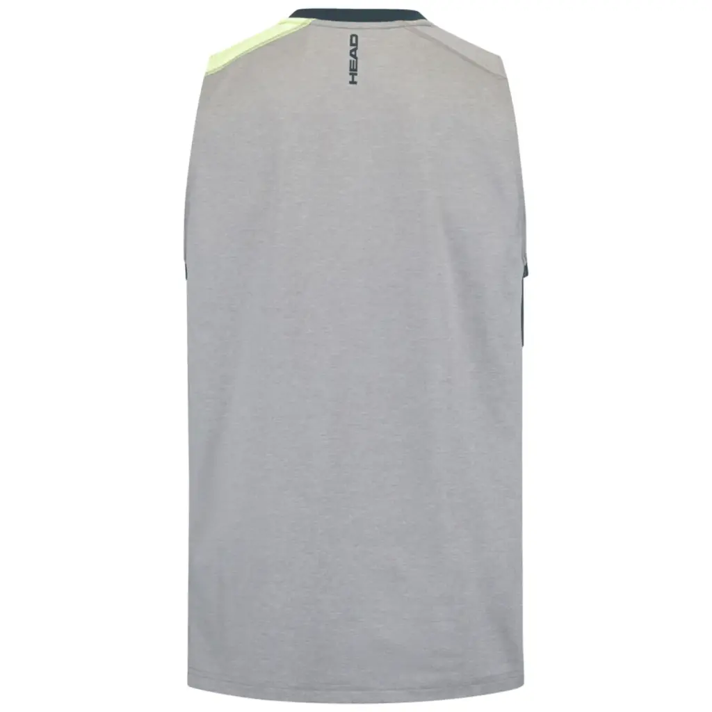 Head PADEL TANK TOP MEN Grey Light Green Image 2