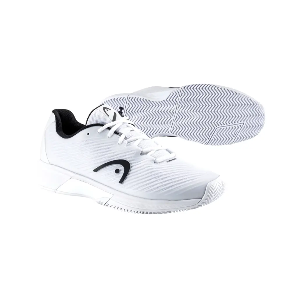 Head Revolt Pro 4.0 Clay Men's Padel Shoes White Black Image 3