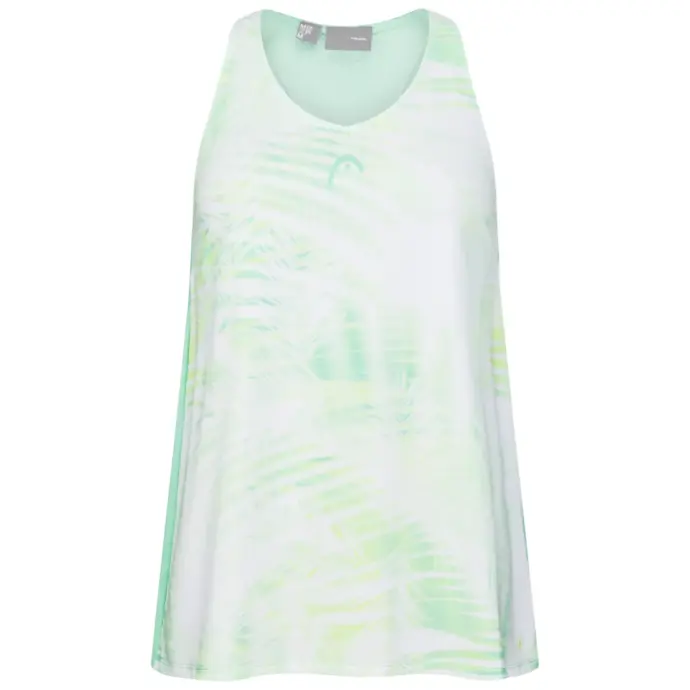 Head Women's Agility Tech Tank Top Pastel Green Print Vision Image 1