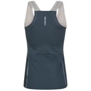 Head Women's Tech Padel Tank Top Grey Navy Image 2