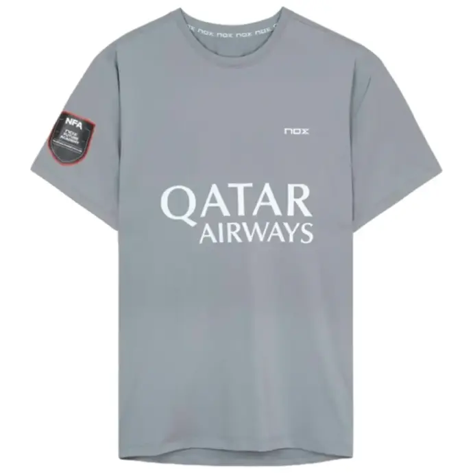 NOX Padel Shirt AGUSTIN TAPIA OFFICIAL GREY